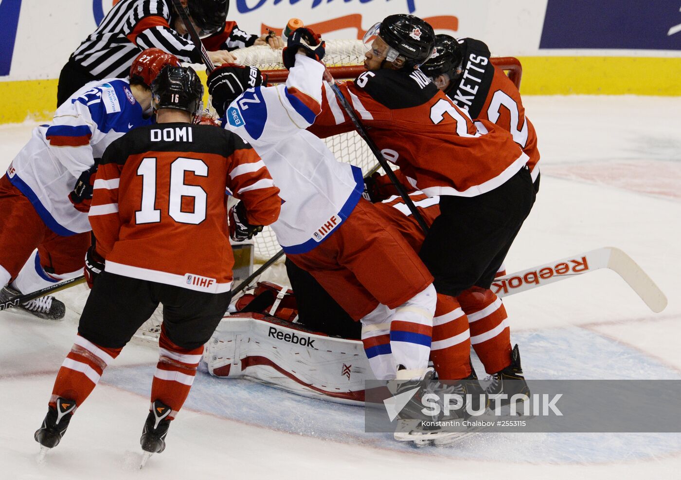 Ice Hockey World Junior Championships. Canada vs. Russia