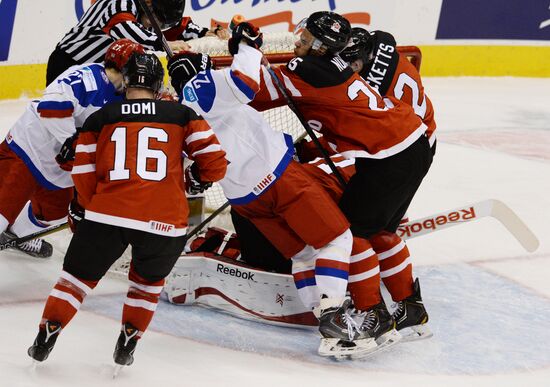 Ice Hockey World Junior Championships. Canada vs. Russia