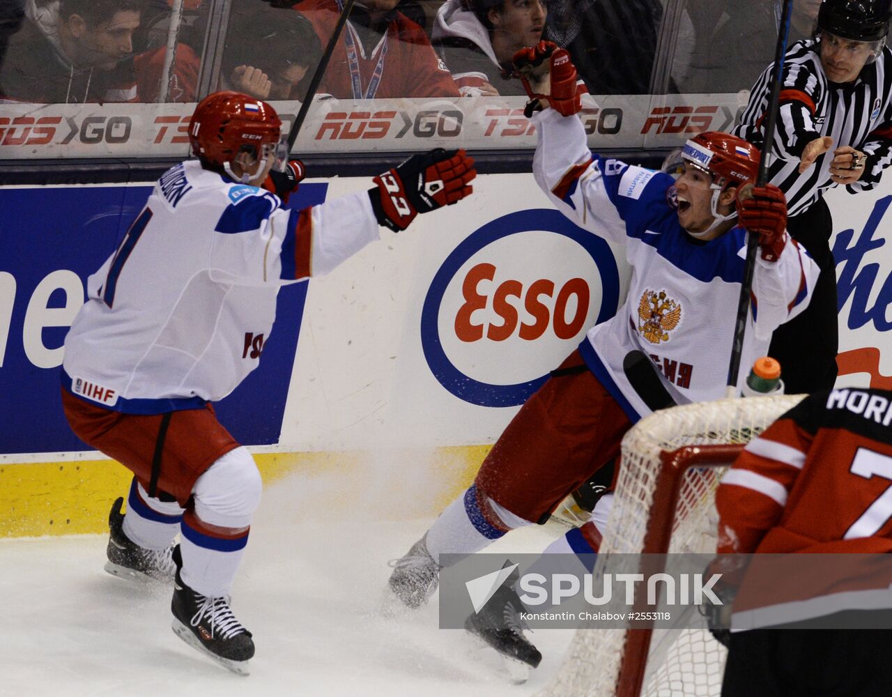 Ice Hockey World Junior Championships. Canada vs. Russia