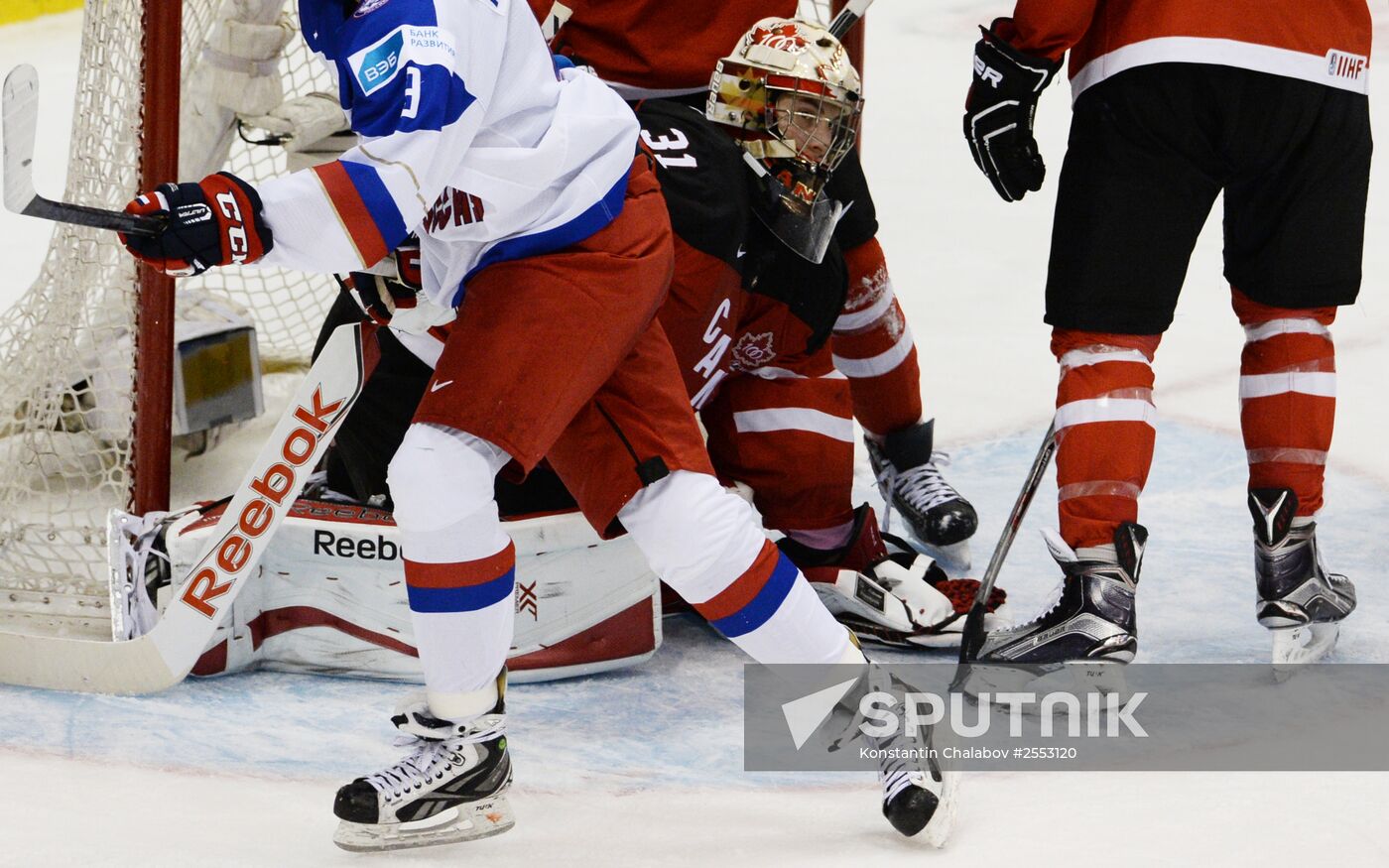 Ice Hockey World Junior Championships. Canada vs. Russia