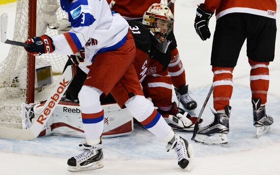 Ice Hockey World Junior Championships. Canada vs. Russia