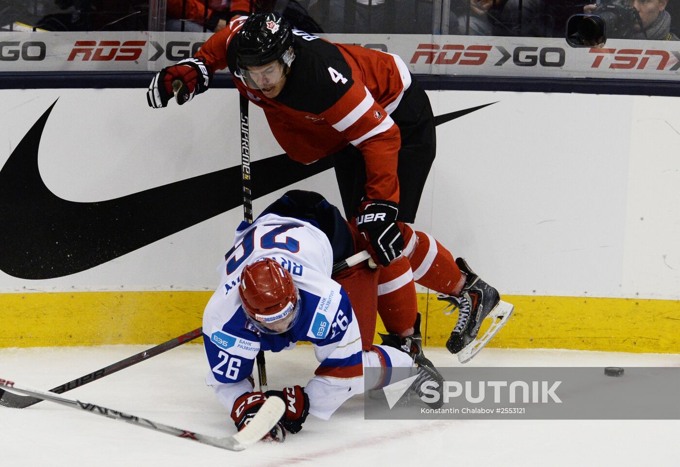 Ice Hockey World Junior Championships. Canada vs. Russia