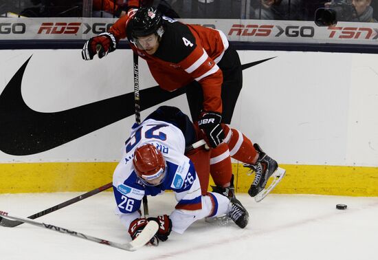 Ice Hockey World Junior Championships. Canada vs. Russia