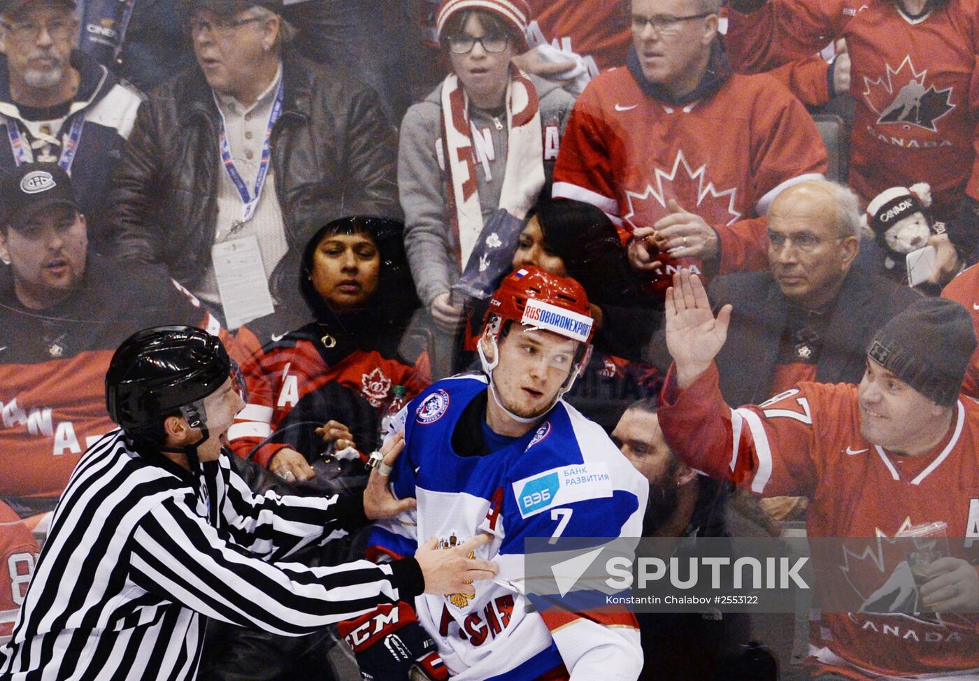 Ice Hockey World Junior Championships. Canada vs. Russia