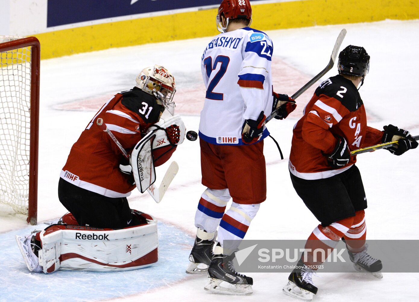 Ice Hockey World Junior Championships. Canada vs. Russia