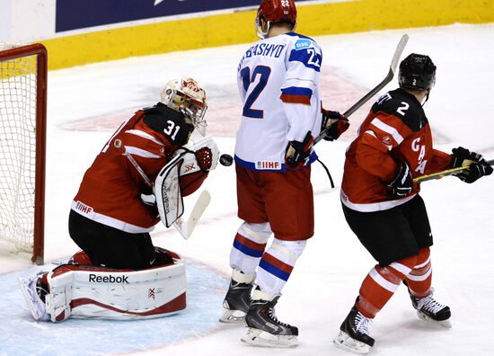 Ice Hockey World Junior Championships. Canada vs. Russia