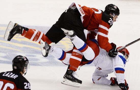 Ice Hockey World Junior Championships. Canada vs. Russia