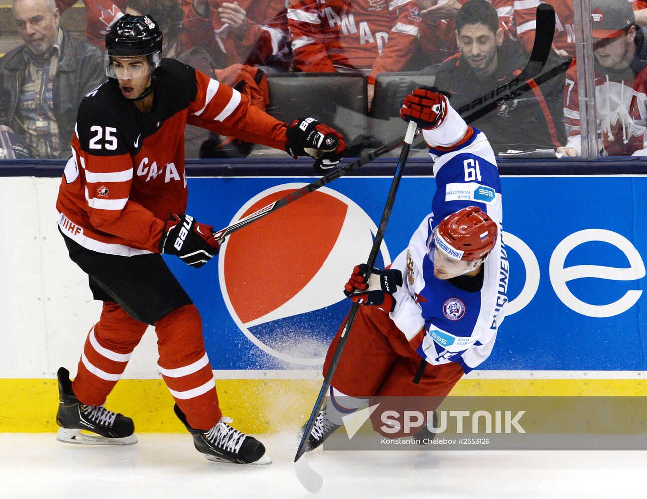 Ice Hockey World Junior Championships. Canada vs. Russia