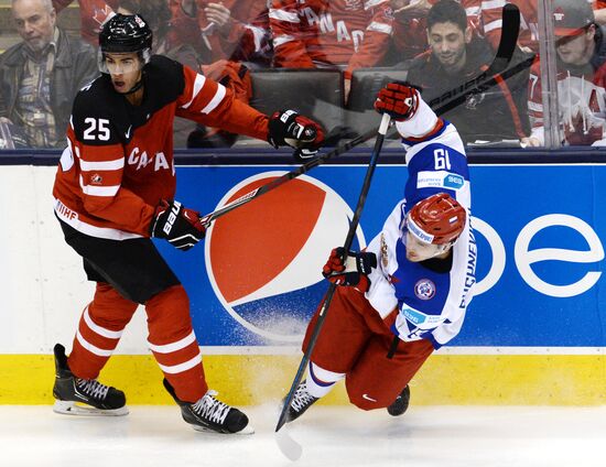 Ice Hockey World Junior Championships. Canada vs. Russia