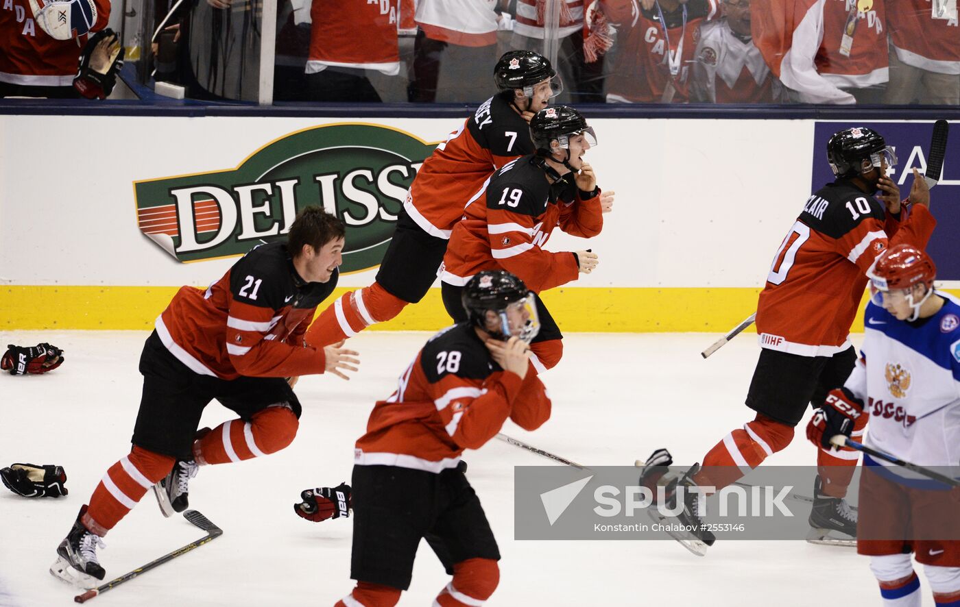 Ice Hockey World Junior Championships. Canada vs. Russia