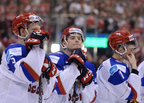 Ice Hockey World Junior Championships. Canada vs. Russia