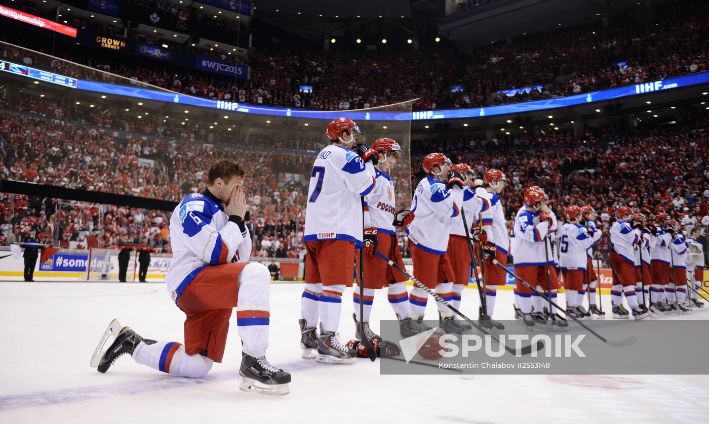 Ice Hockey World Junior Championships. Canada vs. Russia