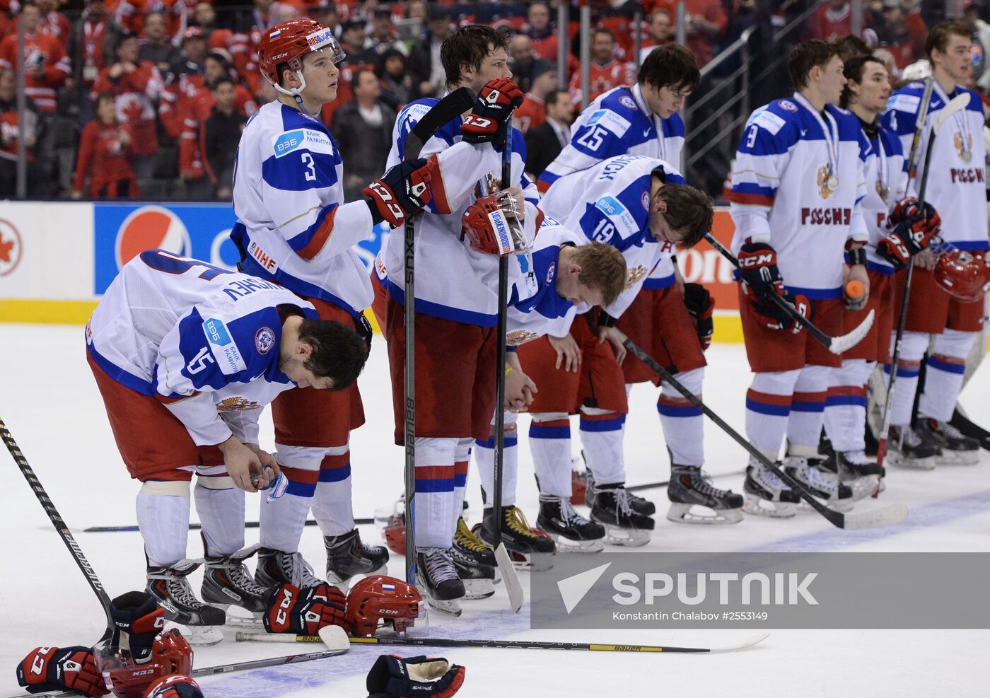 Ice Hockey World Junior Championships. Canada vs. Russia