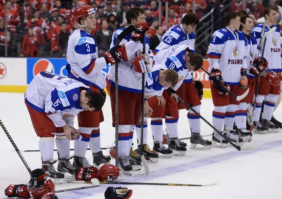 Ice Hockey World Junior Championships. Canada vs. Russia