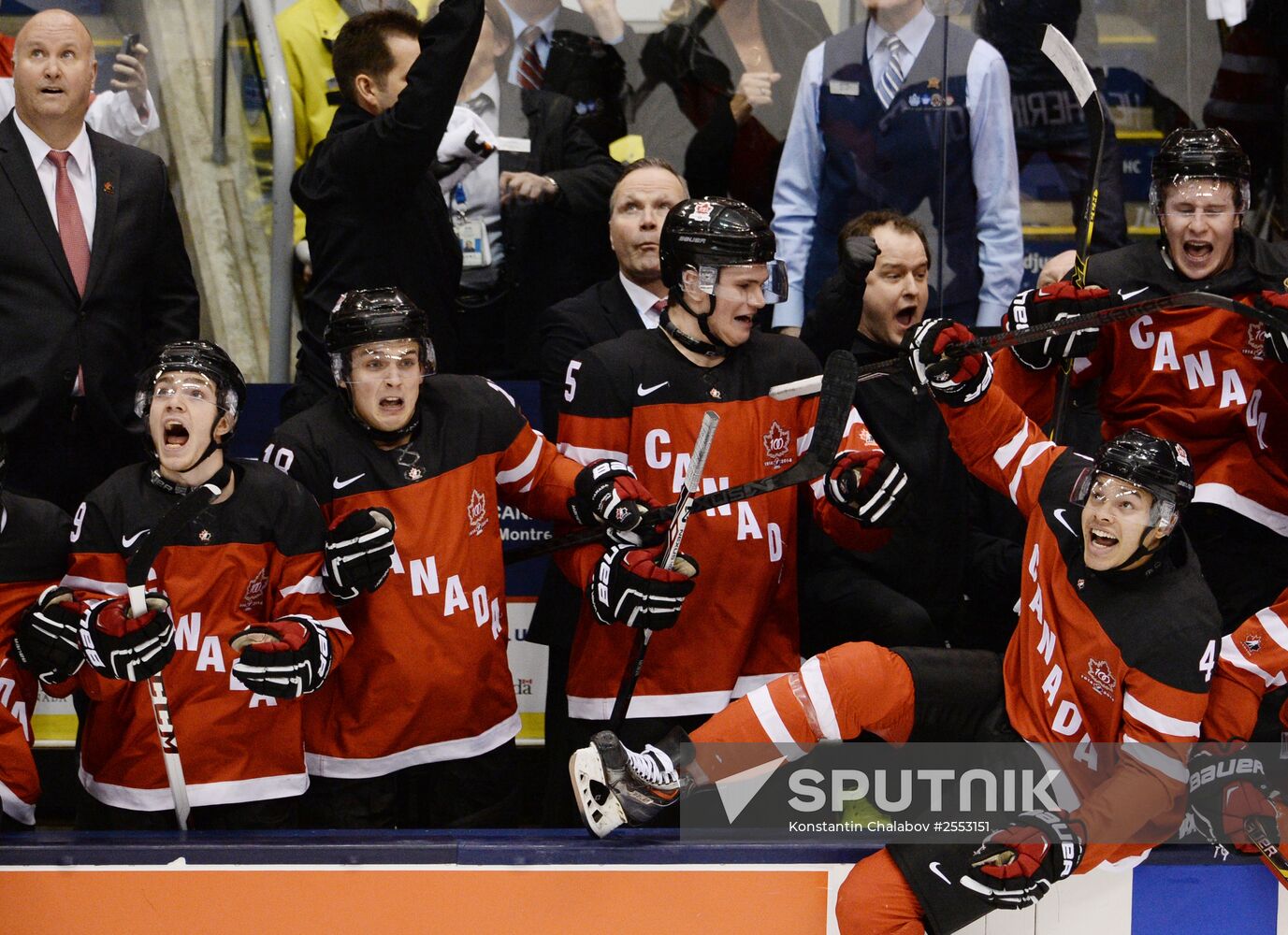 Ice Hockey World Junior Championships. Canada vs. Russia