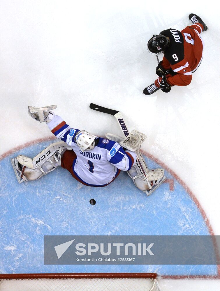 Ice Hockey World Junior Championships. Canada vs. Russia