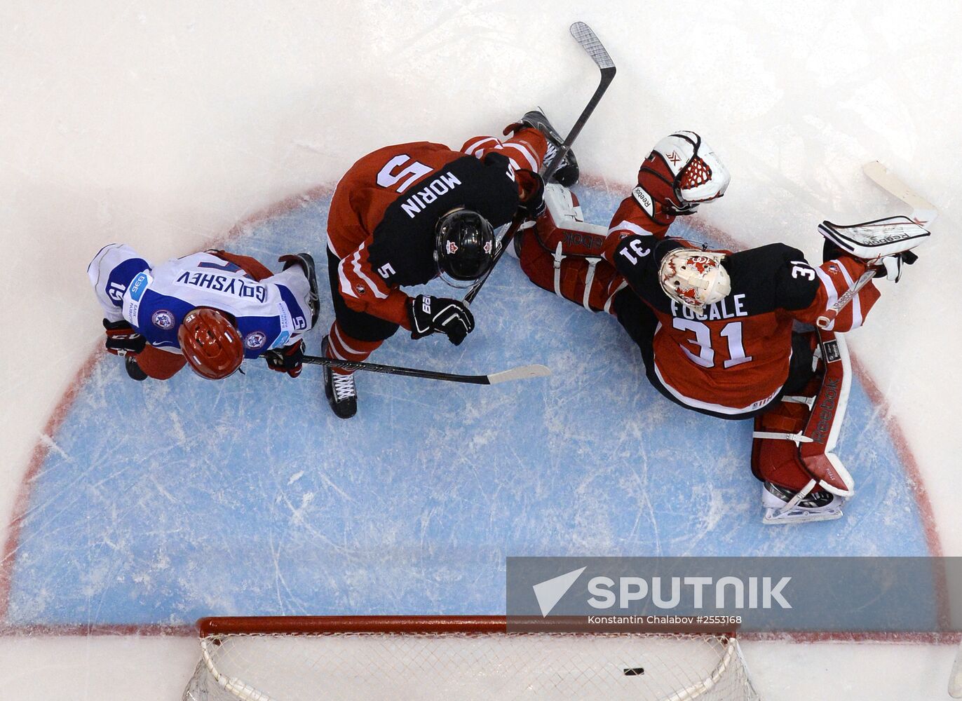 Ice Hockey World Junior Championships. Canada vs. Russia