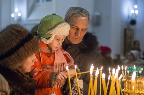 Christmas celebrations in Omsk