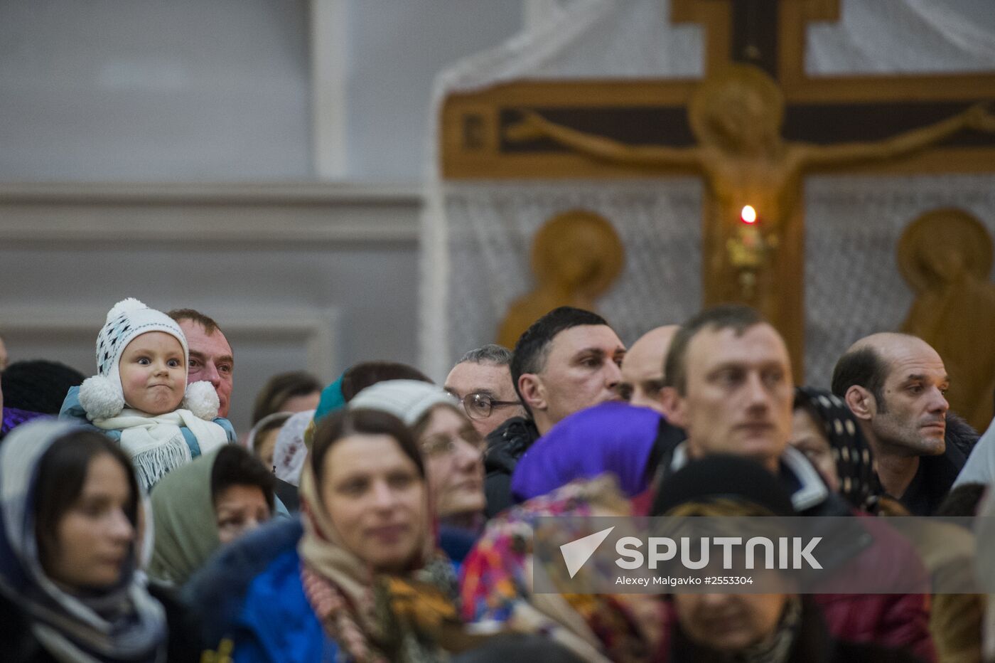Christmas celebrations in Omsk