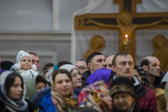 Christmas celebrations in Omsk
