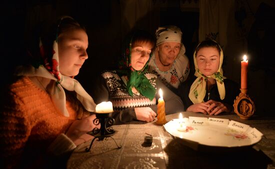 Celebrating Christmas in Belarusian village od Pogost