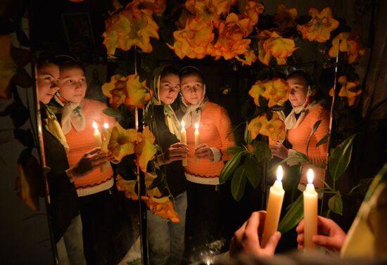 Celebrating Christmas in Belarusian village od Pogost