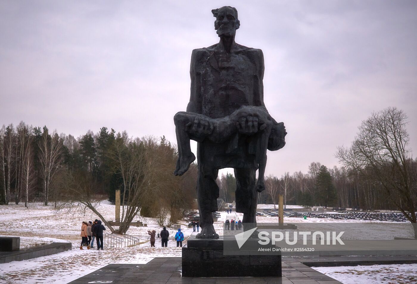 Khatyn memorial complex in Belarus