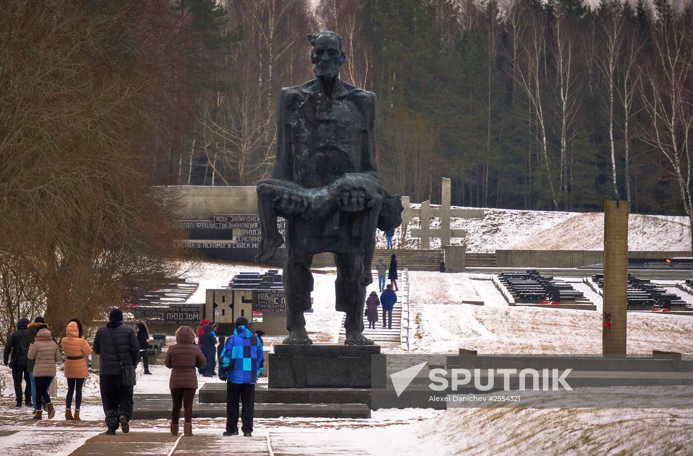 Khatyn memorial complex in Belarus