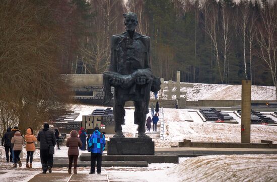 Khatyn memorial complex in Belarus