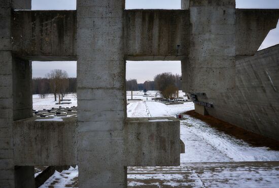 Khatyn memorial complex in Belarus