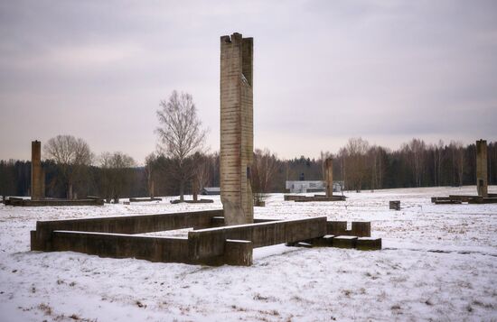 Khatyn memorial complex in Belarus