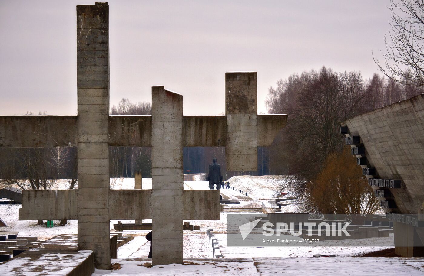 Khatyn memorial complex in Belarus