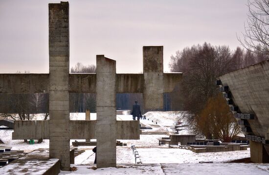 Khatyn memorial complex in Belarus