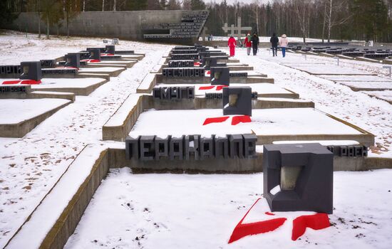 Khatyn memorial complex in Belarus