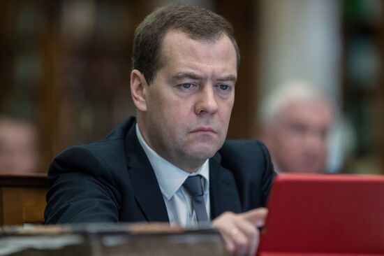 Russian Prime Minister Dmitry Medvedev assesses work of the National Digital Library