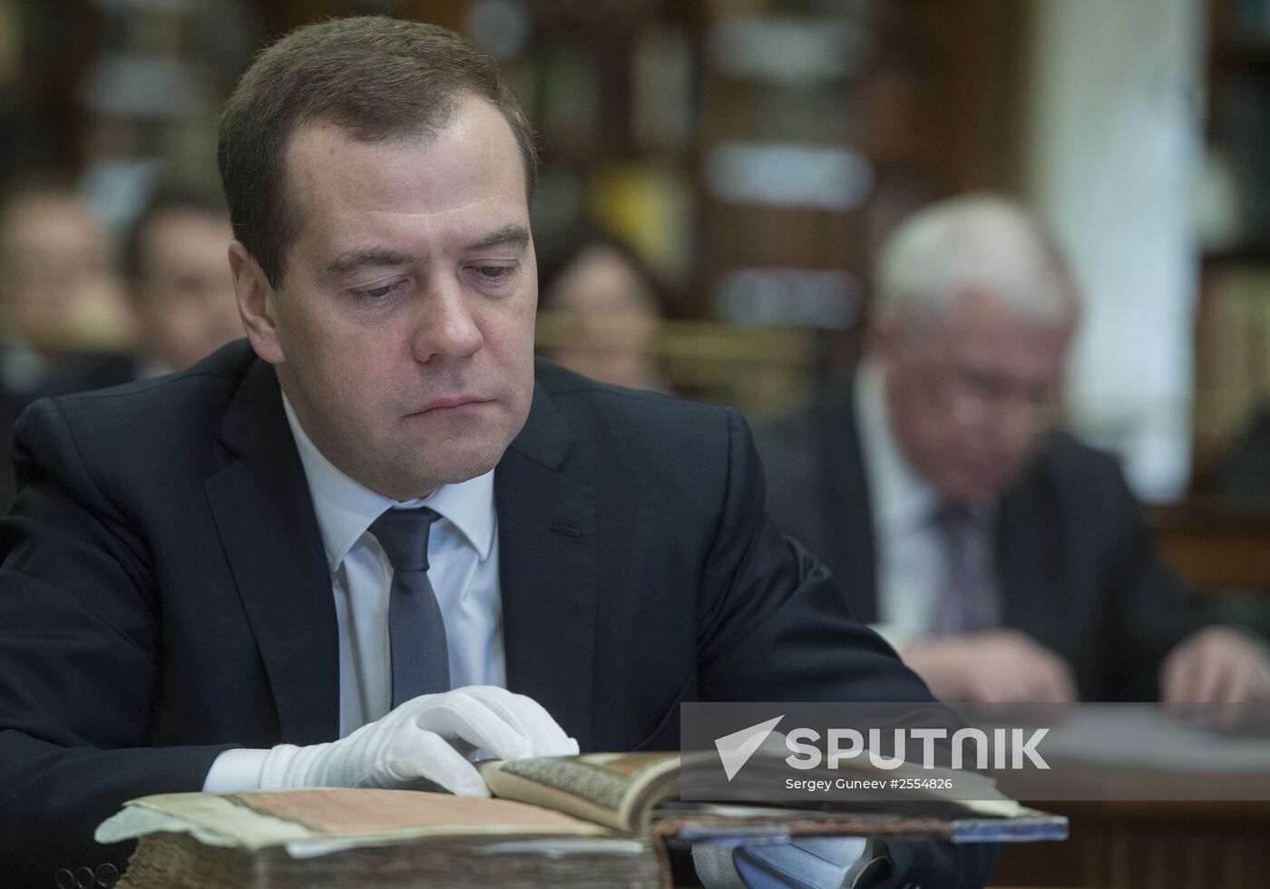 Russian Prime Minister Dmitry Medvedev assesses work of National Digital Library