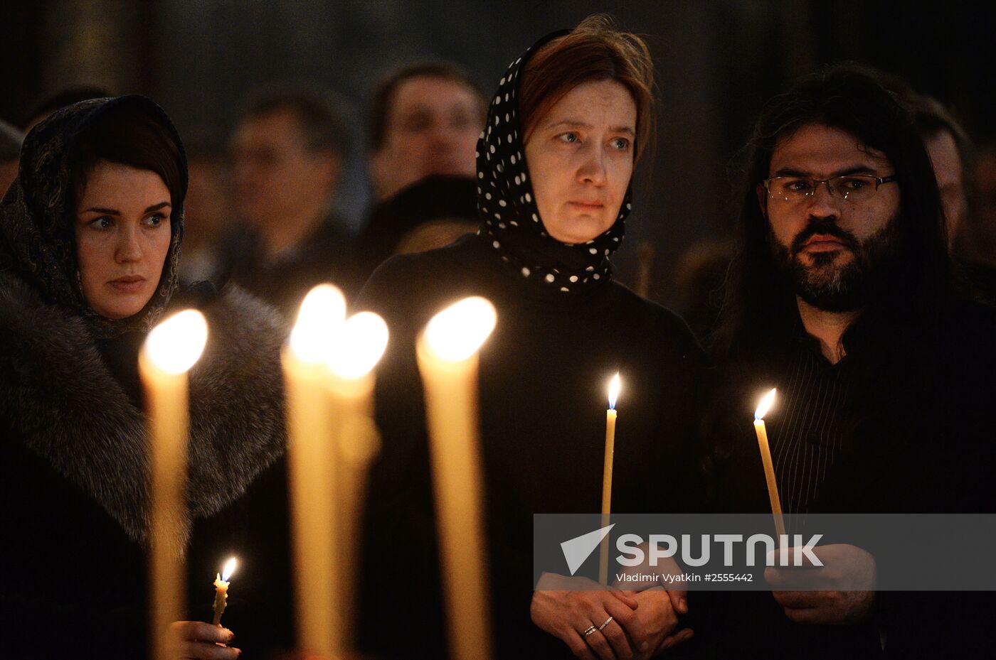 Memorial service for singer Yelena Obraztsova