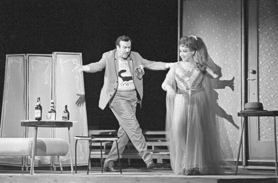 Scene from the play "Riot Women"