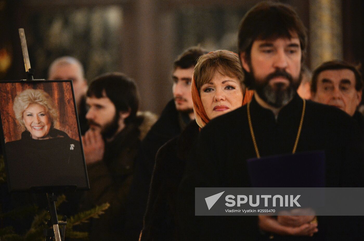 Memorial service for singer Yelena Obraztsova