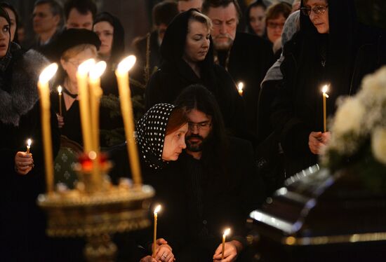 Memorial service for singer Yelena Obraztsova