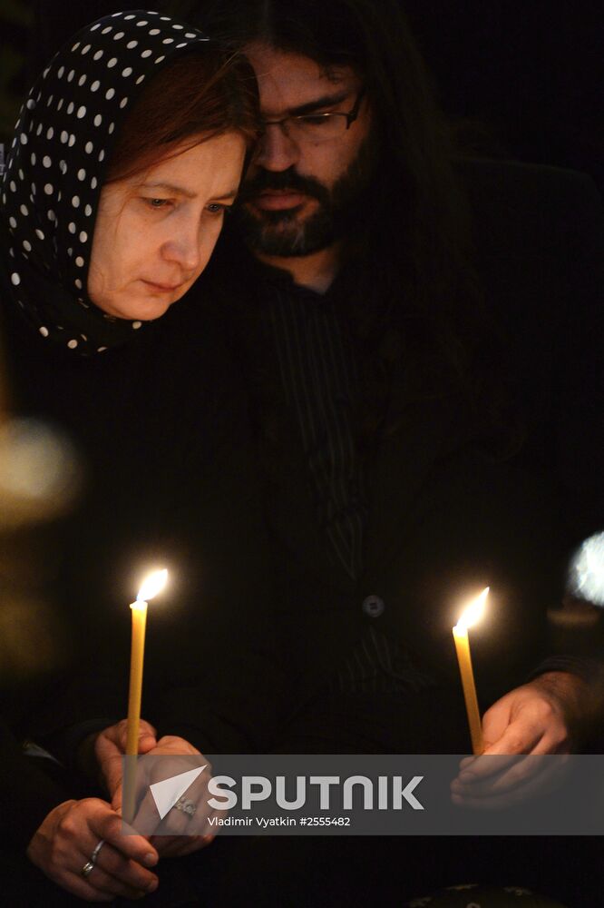 Memorial service for singer Yelena Obraztsova