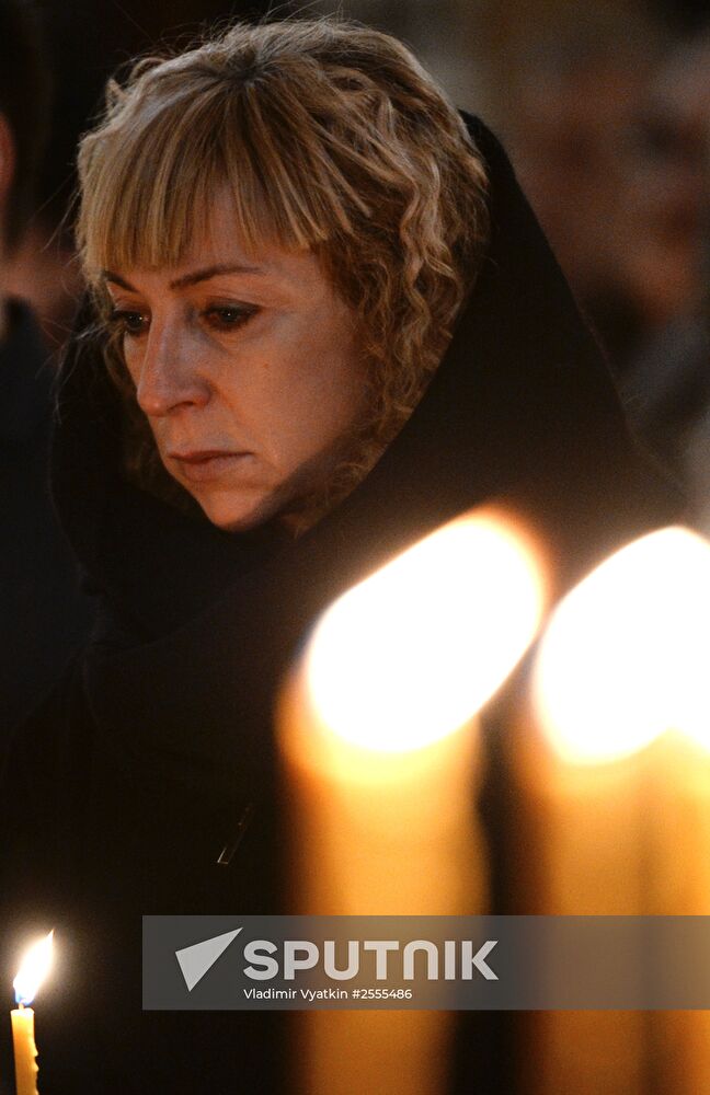 Memorial service for singer Yelena Obraztsova