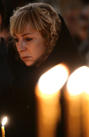 Memorial service for singer Yelena Obraztsova
