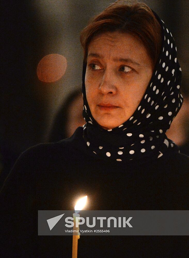 Memorial service for singer Yelena Obraztsova