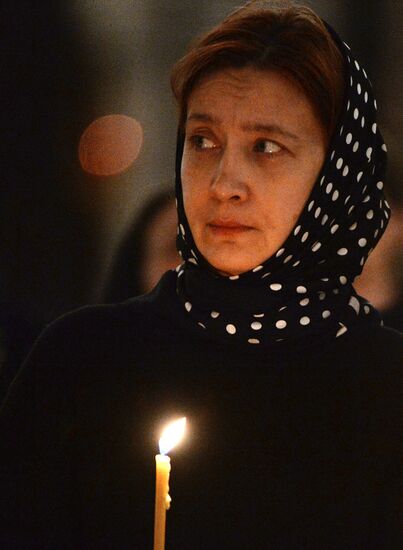 Memorial service for singer Yelena Obraztsova