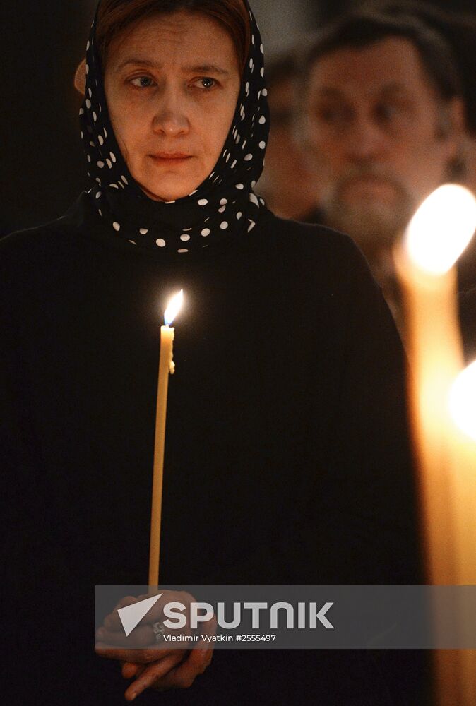 Memorial service for singer Yelena Obraztsova