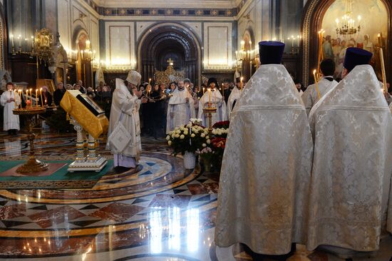 Memorial service for singer Yelena Obraztsova
