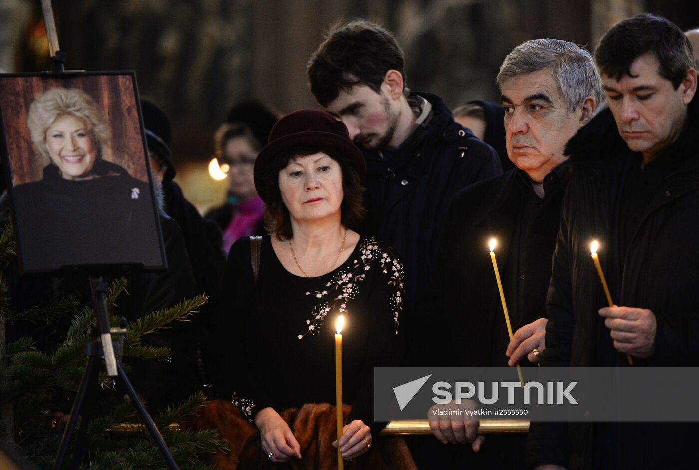 Memorial service for singer Yelena Obraztsova