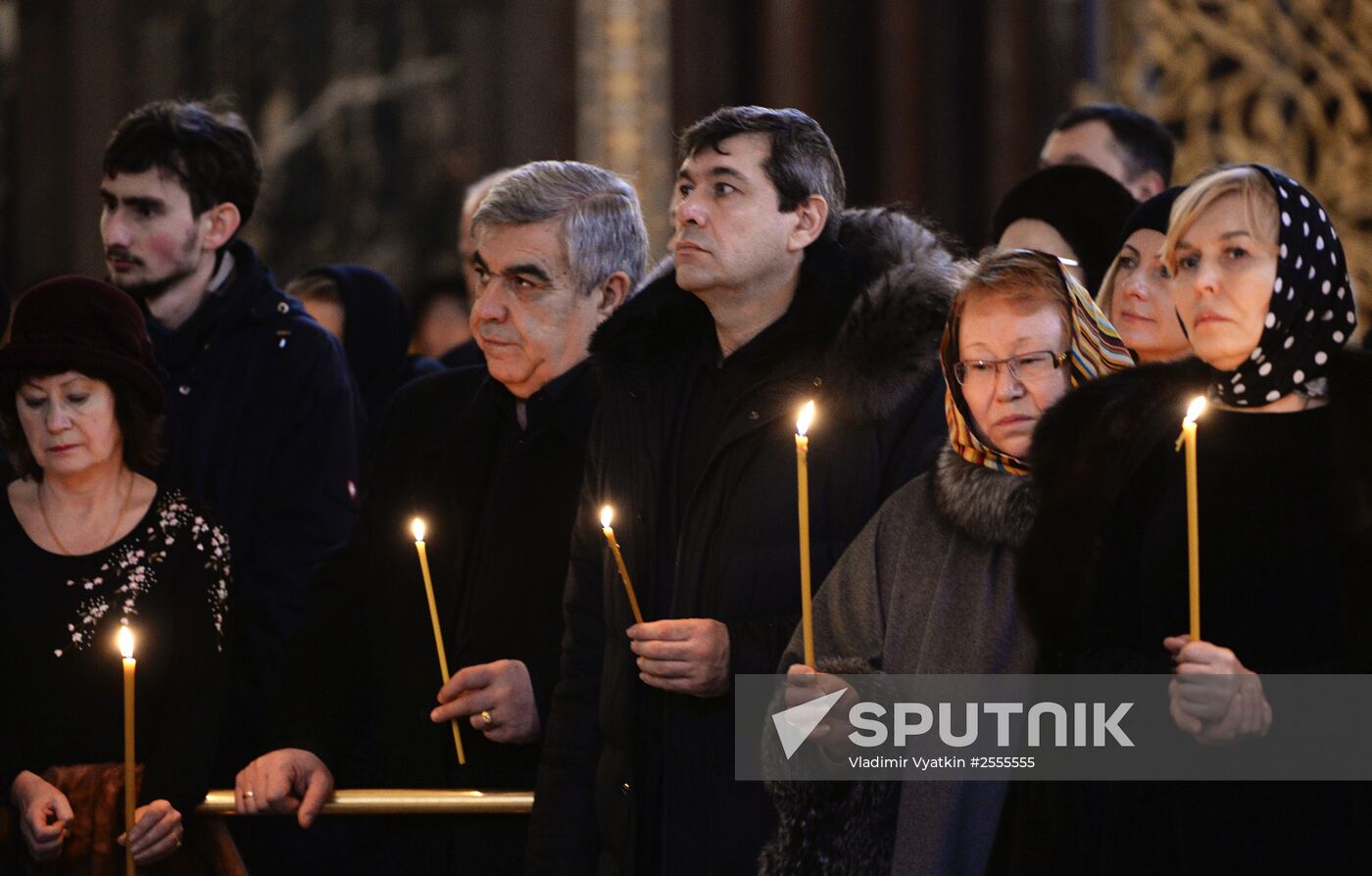 Memorial service for singer Yelena Obraztsova
