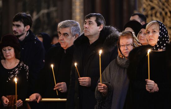 Memorial service for singer Yelena Obraztsova